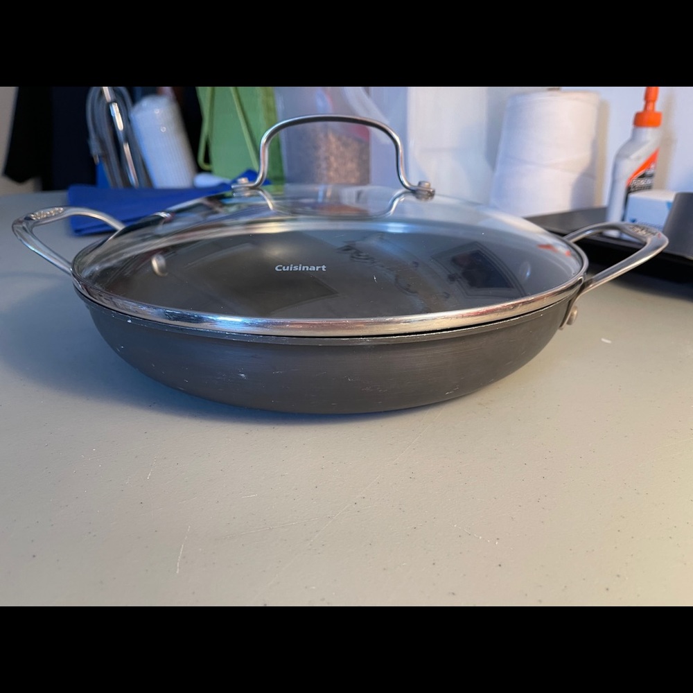 14” Non-stick Cuisinart Everyday Pan w Glass cover